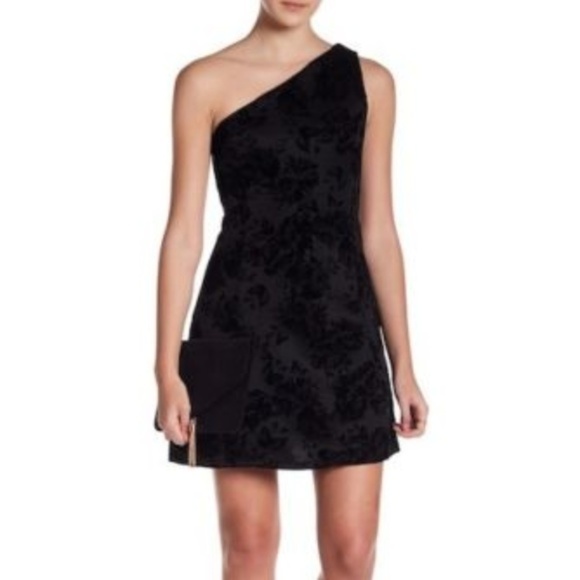 Prosecco--One-Shoulder-Floral-Velvet-Dress *NWT* - Picture 3 of 6